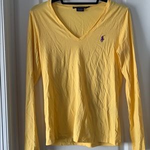 Ralph Lauren long sleeve v neck shirt